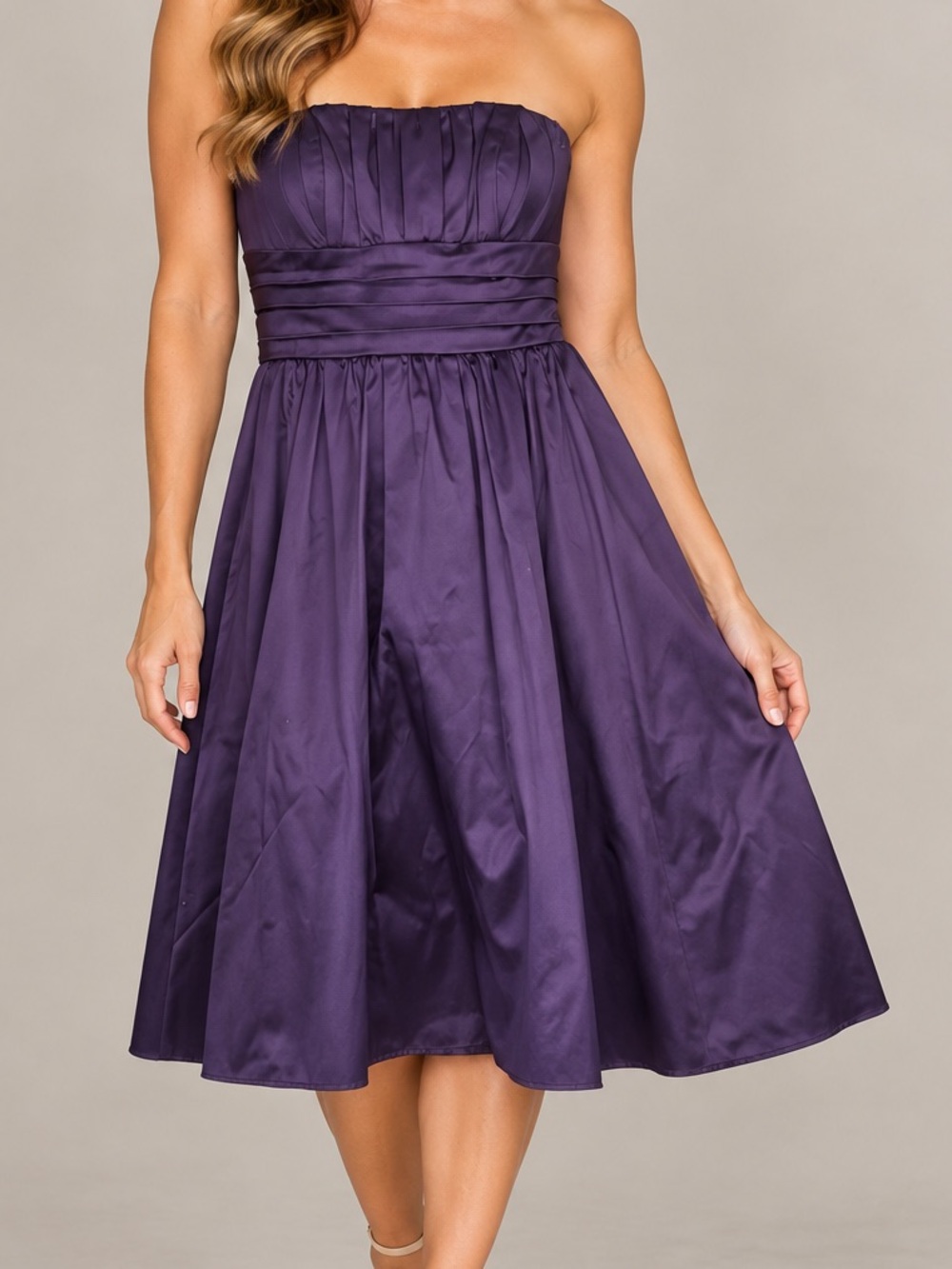 David's Bridal Strapless Dress